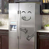 Image of Cute Sticker Fridge Happy Delicious Face Kitchen