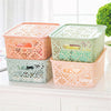 Image of Hot Sale Thick Plastic Storage Basket Box Bin