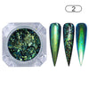 Image of BORN PRETTY Holographic Chameleon Nail Sequins Mirror Glitter Powder Nail Art Chrome Pigment Paillettes Glitter Flakes UV Gel