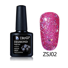 Elite99 10ML Diamond Nail Gel Glitter LED UV Gel Manicure Shiny Sequins Soak Off Gel Nail Polish Vernis Semi Permanent Gellak