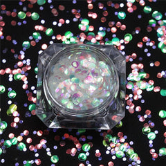 BORN PRETTY 1.5g Holographic Nail Sequins Heart Rhombus Star Round Colorful Flakes UV Gel Base Coat 1 Box Nail Art Paillette