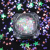 Image of BORN PRETTY 1.5g Holographic Nail Sequins Heart Rhombus Star Round Colorful Flakes UV Gel Base Coat 1 Box Nail Art Paillette