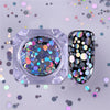 Image of BORN PRETTY 1.5g Holographic Nail Sequins Heart Rhombus Star Round Colorful Flakes UV Gel Base Coat 1 Box Nail Art Paillette