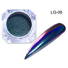 Image of BORN PRETTY Peacock Holographic Chameleon Nail Powder 0.5g 1g Mirror Laser Manicure Nail Art Decoration Chrome Pigment Glitter