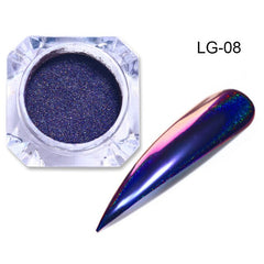 BORN PRETTY Peacock Holographic Chameleon Nail Powder 0.5g 1g Mirror Laser Manicure Nail Art Decoration Chrome Pigment Glitter