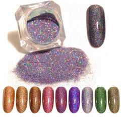 BORN PRETTY Starry Holographic Laser Nail Glitter Powder Holo Dust Manicure Nail Art Glitter Powder Decoration