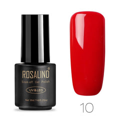 ROSALIND Nail Polish 7ML 58 Color Series Gel Nail Polish Nail Art UV LED Soak-off Gel Lacquer Vernis Semi Permanent Gel Varnish