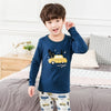 Image of New Autumn Cartoon Pajamas For Girls Boys Children's Pajamas Long-sleeves Cotton 2pcs Pyjamas Set Baby Clothes Kids Sleepwear