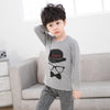 Image of New Autumn Cartoon Pajamas For Girls Boys Children's Pajamas Long-sleeves Cotton 2pcs Pyjamas Set Baby Clothes Kids Sleepwear