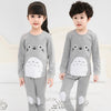 Image of New Autumn Cartoon Pajamas For Girls Boys Children's Pajamas Long-sleeves Cotton 2pcs Pyjamas Set Baby Clothes Kids Sleepwear