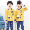 Image of New Autumn Cartoon Pajamas For Girls Boys Children's Pajamas Long-sleeves Cotton 2pcs Pyjamas Set Baby Clothes Kids Sleepwear