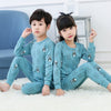 Image of New Autumn Cartoon Pajamas For Girls Boys Children's Pajamas Long-sleeves Cotton 2pcs Pyjamas Set Baby Clothes Kids Sleepwear