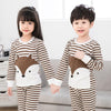 Image of New Autumn Cartoon Pajamas For Girls Boys Children's Pajamas Long-sleeves Cotton 2pcs Pyjamas Set Baby Clothes Kids Sleepwear