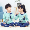 Image of New Autumn Cartoon Pajamas For Girls Boys Children's Pajamas Long-sleeves Cotton 2pcs Pyjamas Set Baby Clothes Kids Sleepwear