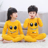 Image of New Autumn Cartoon Pajamas For Girls Boys Children's Pajamas Long-sleeves Cotton 2pcs Pyjamas Set Baby Clothes Kids Sleepwear