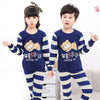 Image of New Autumn Cartoon Pajamas For Girls Boys Children's Pajamas Long-sleeves Cotton 2pcs Pyjamas Set Baby Clothes Kids Sleepwear